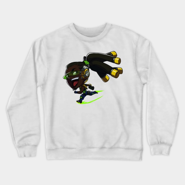 Lucio Cute Spray - Overwatch Crewneck Sweatshirt by Bystanders